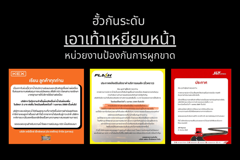 ฮั้วกันระดับเอาเท้าเหยียบหน้า หน่วยงานป้องกันการผูกขาด